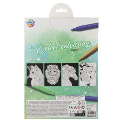 Velvet colouring A4, 4 sheets, cat, Moxy, 150139/3
