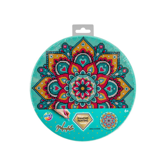 Deimantinė mandala, apvali, 30 cm, juoda, Moxy, 260016/4