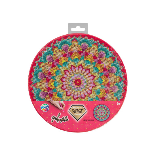 Deimantinė mandala, apvali, 30 cm, juoda, Moxy, 260016/4