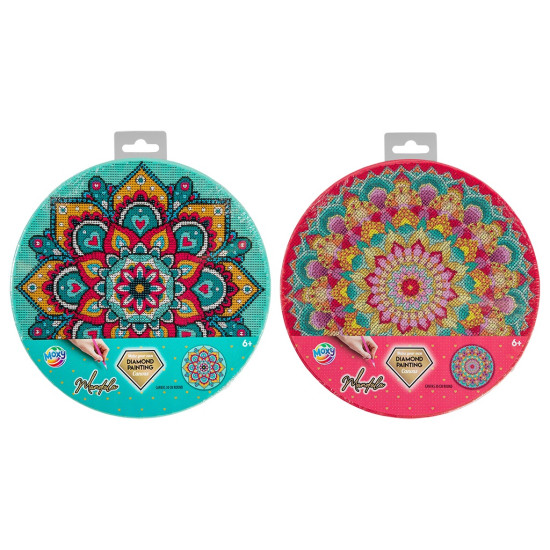 Deimantinė mandala, apvali, 30 cm, juoda, Moxy, 260016/4