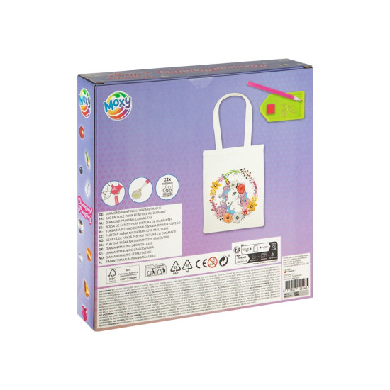 Diamond painting canvas bag, 25×31 cm, Moxy, 260027