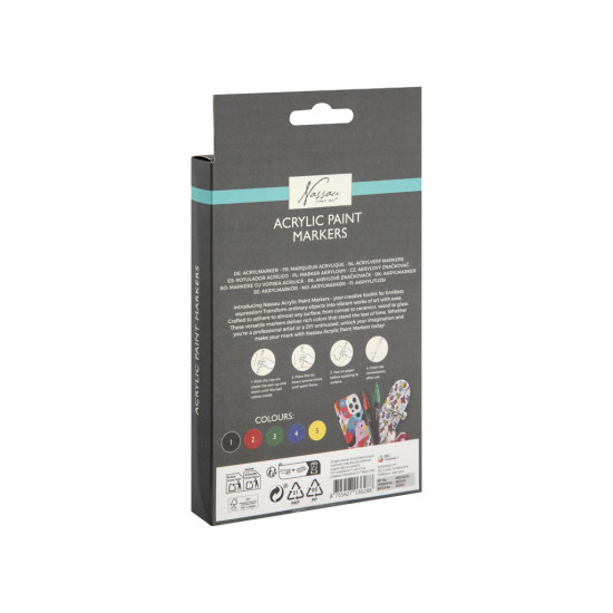 Acrylic paint markers, 5 pcs, Nassau, AR0156/GE