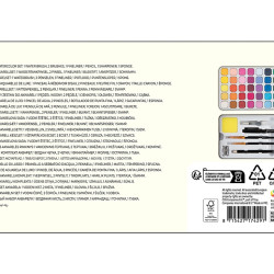 Watercolour set, 45 colours, Nassau, AR052802