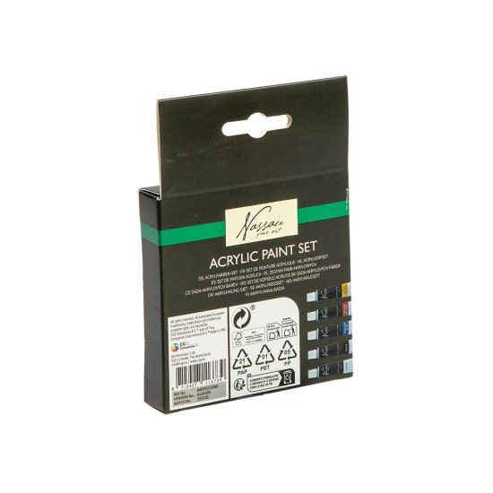 Akrüülvärv, 5×12 ml, Nassau, AR0707/23GE