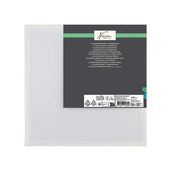 Canvas boards, 25×25 cm, 3 pcs, 100% cotton, Nassau, AR1091/GE