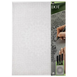 Dot painting on canvas, mandala, 40×30 cm, CraftID, CR1750/GE