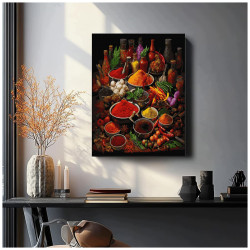Maalimine numbrite järgi, Aromaatsed vürtsid ja maitsetaimed, 40x50, Oh-art, ANG1146