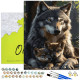 Paint by numbers, Wolf with wolf pups, 40x50, Oh-art, ANG1153