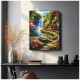 Paint by numbers, House by the waterfall, 40x50, Oh-art, ANG1112