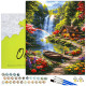 Paint by numbers, House by the waterfall, 40x50, Oh-art, ANG1112