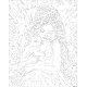 Maalimine numbrite järgi, Inglitüdruk küülikuga, 40x50, Oh-art, ANG1114