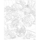 Paveikslas pagal numerius, Bijūnų puokštė vazoje, 40x50, Oh-art, ANG1172