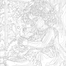 Paveikslas pagal numerius, Mergaitė su baltu kačiuku, 40x50, Oh-art, ANG1126