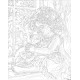 Картина по номерам, Девочка с белым котенком, Oh-art, ANG1126