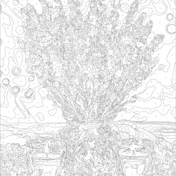 Paveikslas pagal numerius, Levandų puokštė ir žvakės, 40x50, Oh-art, ANG1167