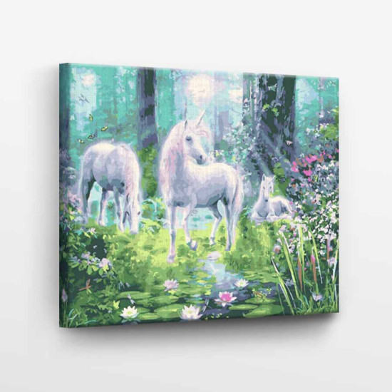 Glezna pēc numuriem, Vienradzis labklājībā, 40x50, Tapymas, GX36014