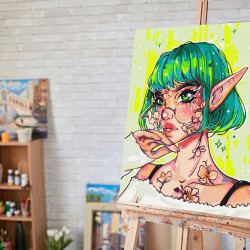 Glezna pēc numuriem 40x50 cm, Mūsdienu māksla, Twoje-hobby, GX53388