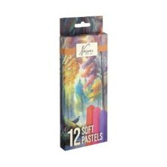Minkštos pastelės 12 vnt, Grafix, AR0408/GE