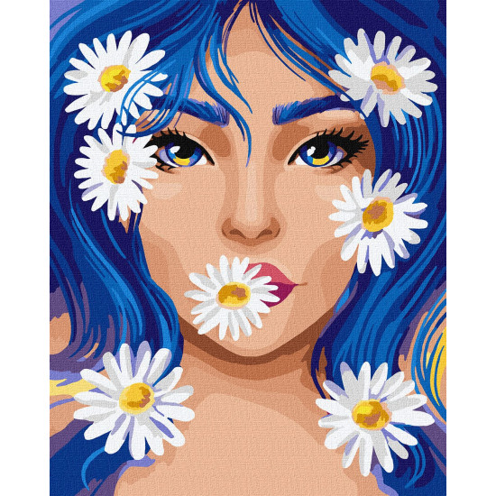 Painting by numbers 40x50 cm, Chamomile, Ideyka, KHO4994