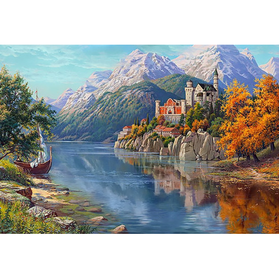 Dimanta mozaīka, Pils kalnos, 100x68 cm, artkatalog, WD2461