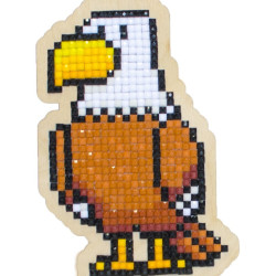 Dimanta mozaīka uz koka, magnēts, piekariņš, Ērglis, Wizardi, WWP190
