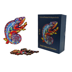 Medinė dėlionė - mozaika - chameleonas, FunTrading, 4962