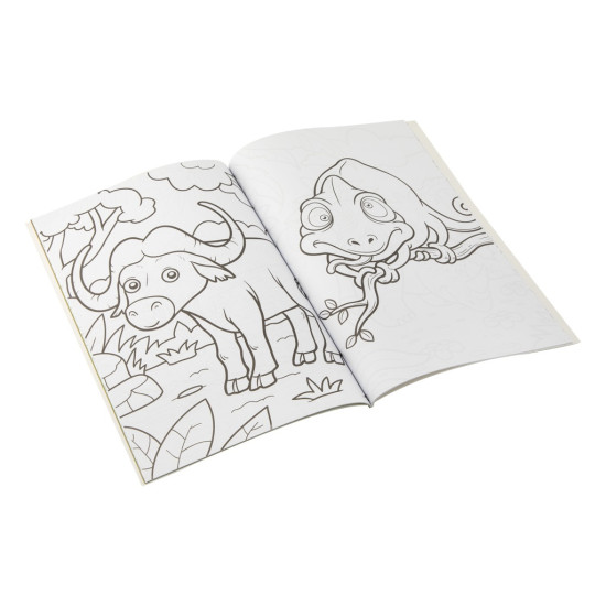 Colouring & activity book Jungle, A4, 64 pages, Moxy, 150069