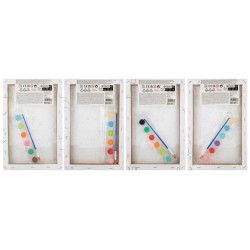 Dažai pagal numerį Drobė, 29,7×19,5 cm, 4 asorti, Moxy, 150134