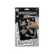 A5 holographic scratch art, 2 designs, with stencil, Moxy, 220002