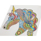 Puinen palapeli Unique Shapes Unicorn, 137 kpl, Moxy, 400086