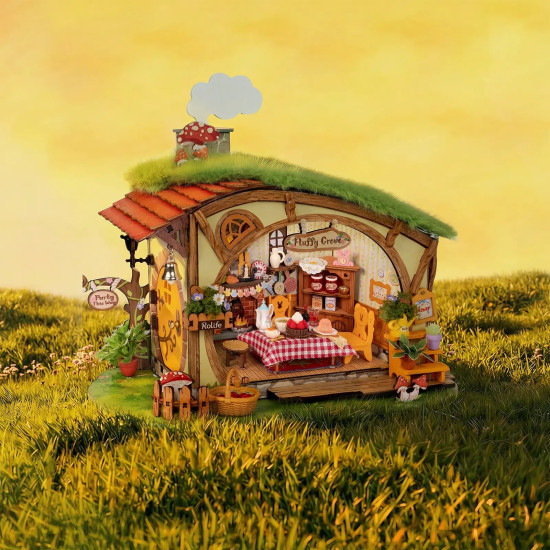 3D Pienoistalosarja, Fluffy Grove, robotime, DG184
