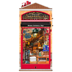 3D Miniature house kit, Book Nook Wisdom Stationery Shop, robotime, TGB19