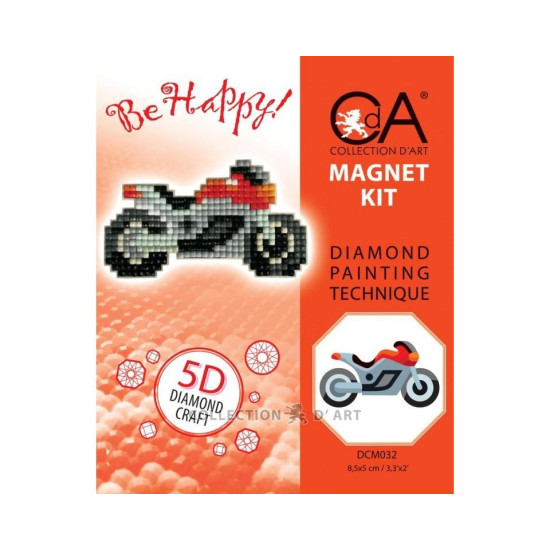 Dimanta mozaīka uz kartona, magnēts, collectiondart, DCM032