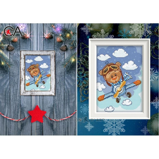 Deimantinės tapybos rinkinys ant medinio pagrindo, Pilotas, collectiondart, DCCF025