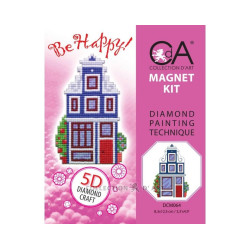 Dimanta mozaīka uz kartona, magnēts, collectiondart, DCM064