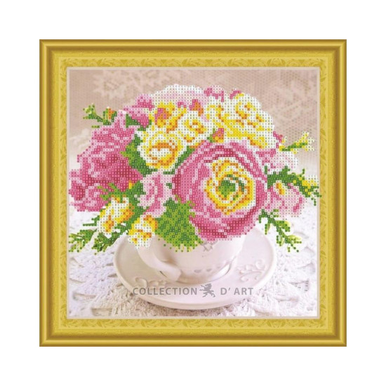 Diamond painting on plastic base, Tea bouquet, collectiondart, AX303016