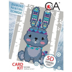 Dimanta mozaīkas komplekti uz saplākšņa, Mazs trusītis, collectiondart, DCC005