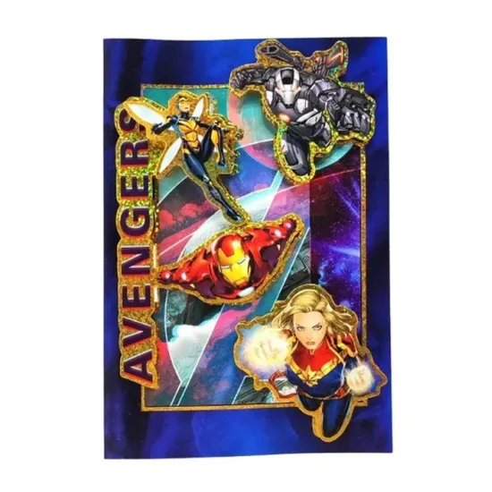 3D pop-up greeting card «Marvel Avengers», 22.5×15.5 cm, Grafix, 8720029081850