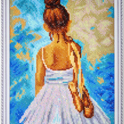 Dimanta mozaīka, Mazā balerīna, 30x40, varvikas, LE013e