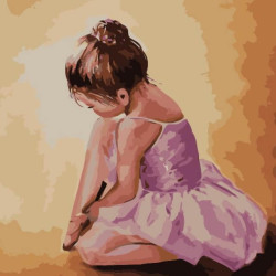 Tapymas pagal numerius, Balerina kūdikis, 40x50, varvikas, MG2055e