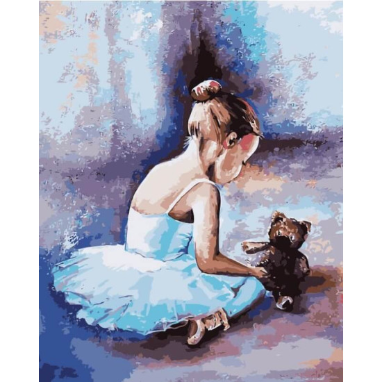 Tapymas pagal numerius, Balerina. Pirmieji žingsniai, 40x50, varvikas, MG2056e