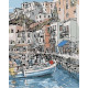 Painting by numbers, Marina in a Town, 40x50, varvikas, MG2094e.