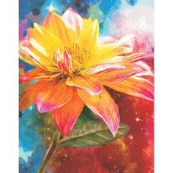 
Dimanta mozaīka, Orange Lily, 40x50, varvikas, LG228e
