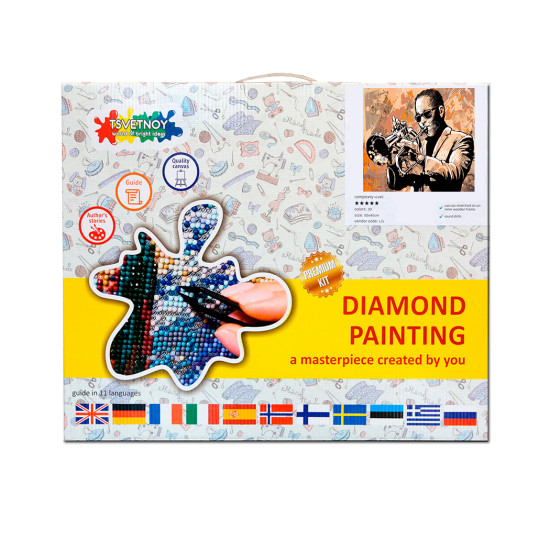 Diamond painting, Saxophone Player, 40x50, varvikas, LG141e