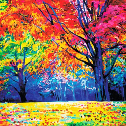 Dimanta mozaīka, Rudenīgais Mežs, 40x50, varvikas, LG229e