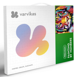 Tapymas pagal numerius, Per tigro akis, 20x30, varvikas, MC1117e