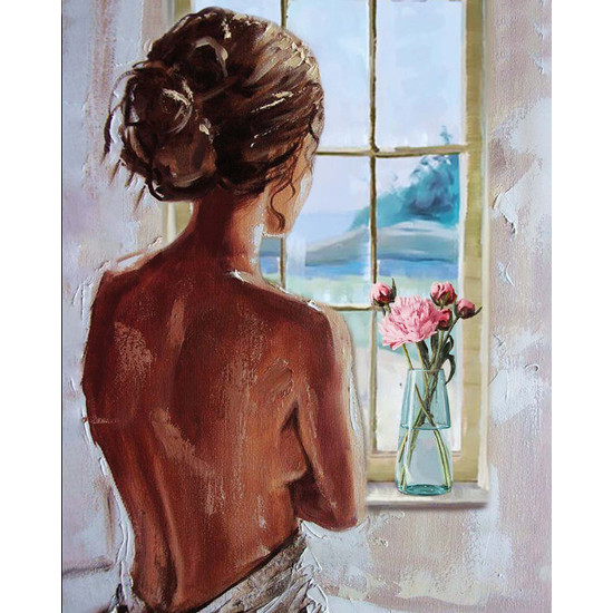 Glezna pēc numuriem, Rīta svētlaime, 40x50, varvikas, MG2462e