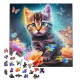 Wooden puzzle, Pretty cat, 300, varvikas, PW030e