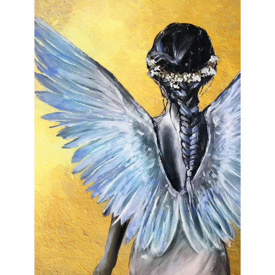 Tapymas pagal numerius, Globėjas angelas, 30x40, varvikas, ME1157e