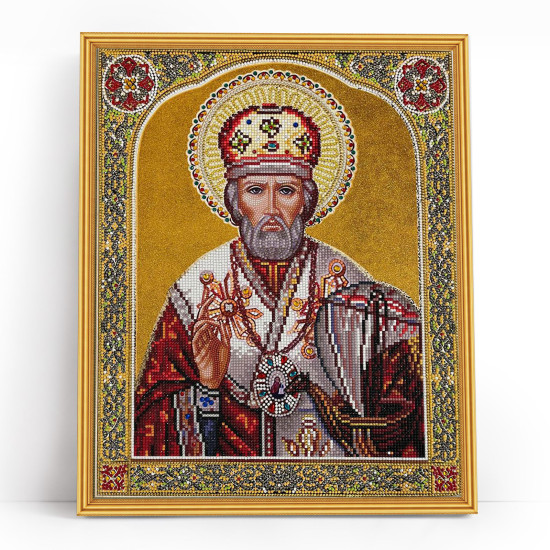 Teemanttikand, Püha Nikolause ikoon, 40x50, varvikas, LGPS003e